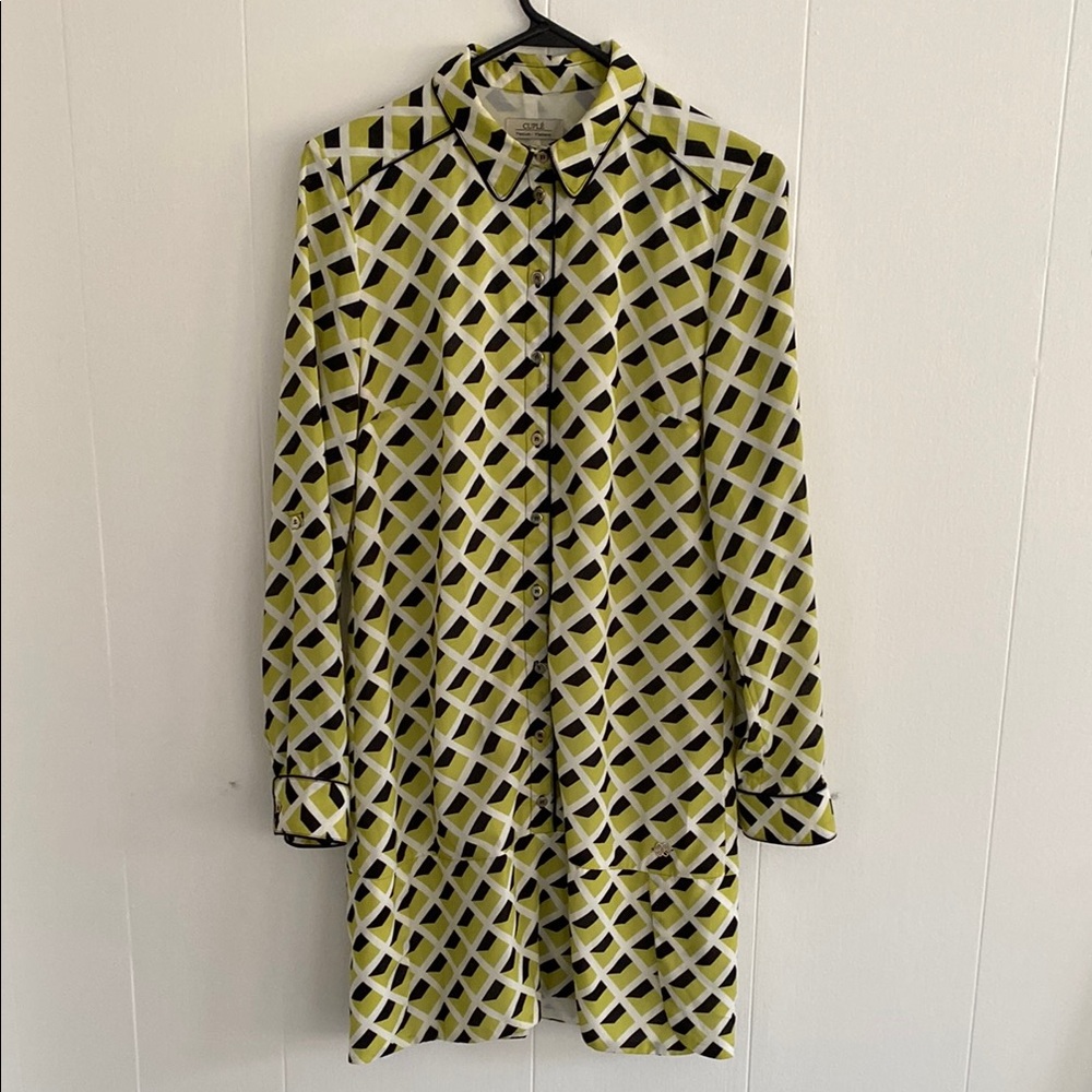 Geometric Shirt Dress - made in Spain
